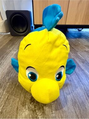 Disney Plush Fish Toy Yellow and Blue - Flounder Style